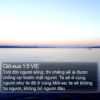 Giô-sua 1:5 VIE Bible Verse Image