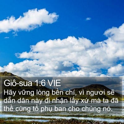 Giô-sua 1:6 VIE Bible Verse Image
