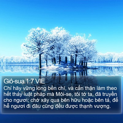 Giô-sua 1:7 VIE Bible Verse Image