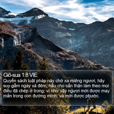 Giô-sua 1:8 VIE Bible Verse Image
