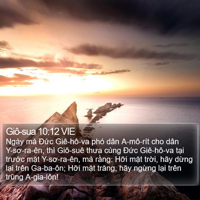 Giô-sua 10:12 VIE Bible Verse Image