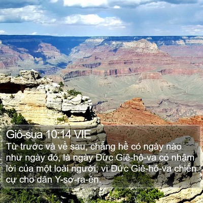 Giô-sua 10:14 VIE Bible Verse Image