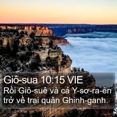Giô-sua 10:15 VIE Bible Verse Image