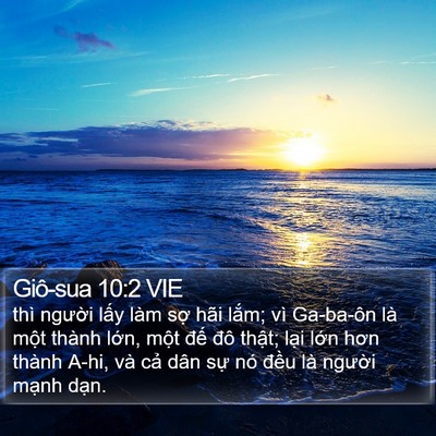 Giô-sua 10:2 VIE Bible Verse Image