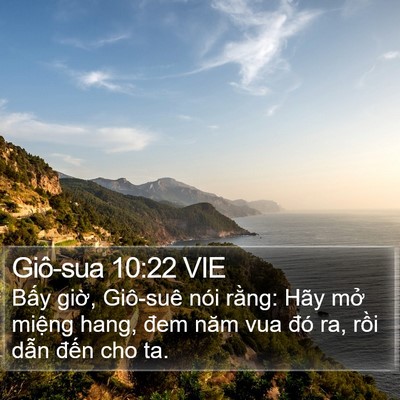 Giô-sua 10:22 VIE Bible Verse Image