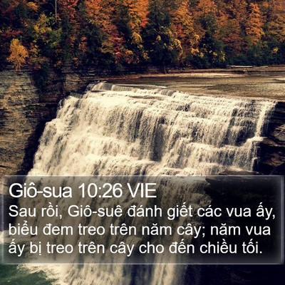 Giô-sua 10:26 VIE Bible Verse Image