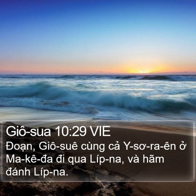 Giô-sua 10:29 VIE Bible Verse Image