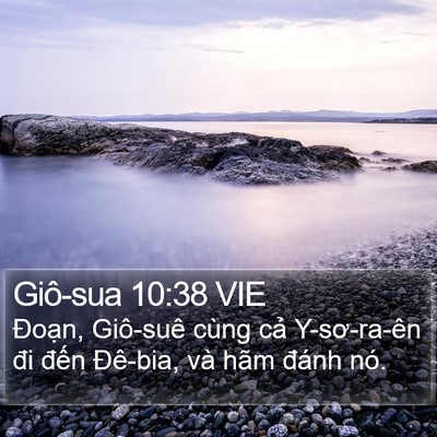 Giô-sua 10:38 VIE Bible Verse Image