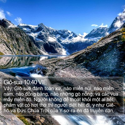Giô-sua 10:40 VIE Bible Verse Image