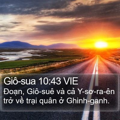 Giô-sua 10:43 VIE Bible Verse Image