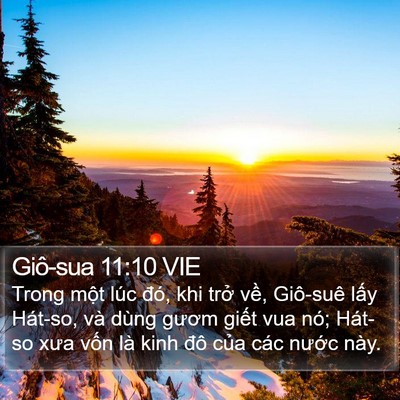 Giô-sua 11:10 VIE Bible Verse Image