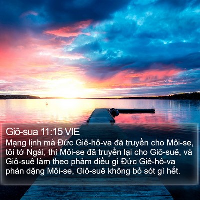 Giô-sua 11:15 VIE Bible Verse Image