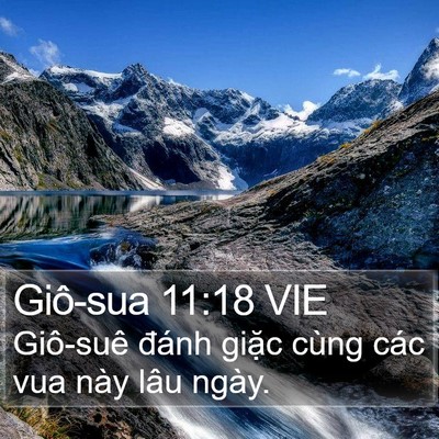 Giô-sua 11:18 VIE Bible Verse Image
