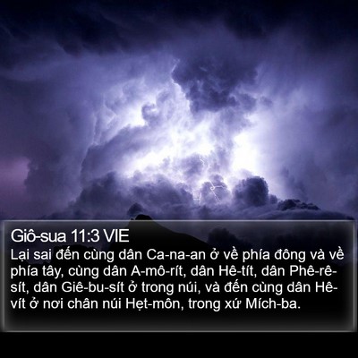 Giô-sua 11:3 VIE Bible Verse Image