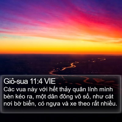 Giô-sua 11:4 VIE Bible Verse Image