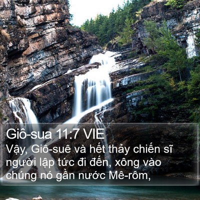 Giô-sua 11:7 VIE Bible Verse Image