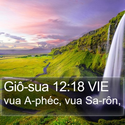 Giô-sua 12:18 VIE Bible Verse Image
