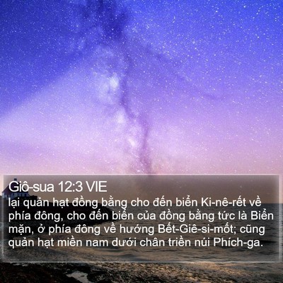 Giô-sua 12:3 VIE Bible Verse Image