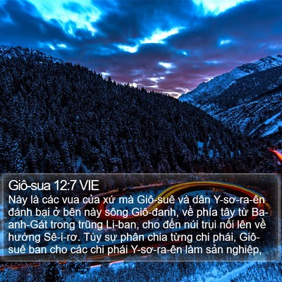 Giô-sua 12:7 VIE Bible Verse Image