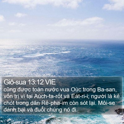 Giô-sua 13:12 VIE Bible Verse Image