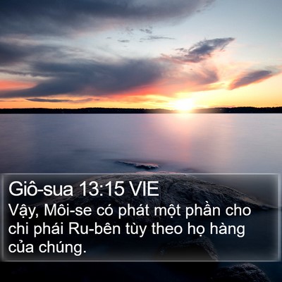 Giô-sua 13:15 VIE Bible Verse Image
