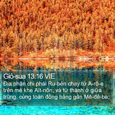 Giô-sua 13:16 VIE Bible Verse Image