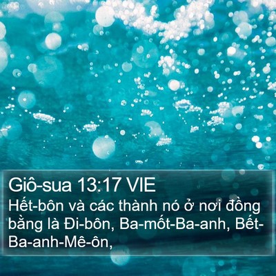 Giô-sua 13:17 VIE Bible Verse Image