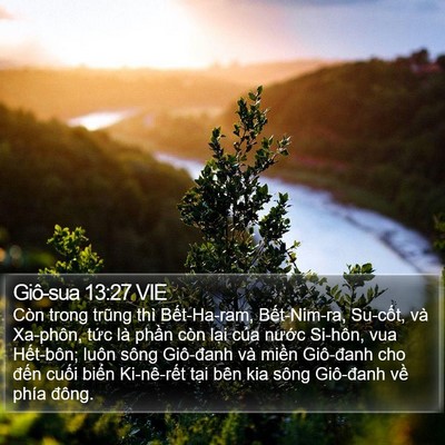 Giô-sua 13:27 VIE Bible Verse Image