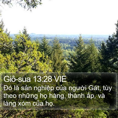 Giô-sua 13:28 VIE Bible Verse Image