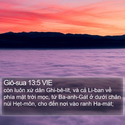 Giô-sua 13:5 VIE Bible Verse Image
