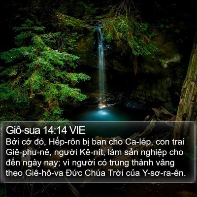 Giô-sua 14:14 VIE Bible Verse Image