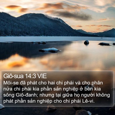 Giô-sua 14:3 VIE Bible Verse Image