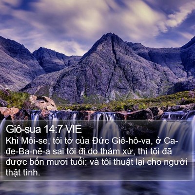 Giô-sua 14:7 VIE Bible Verse Image