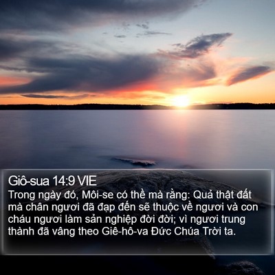 Giô-sua 14:9 VIE Bible Verse Image