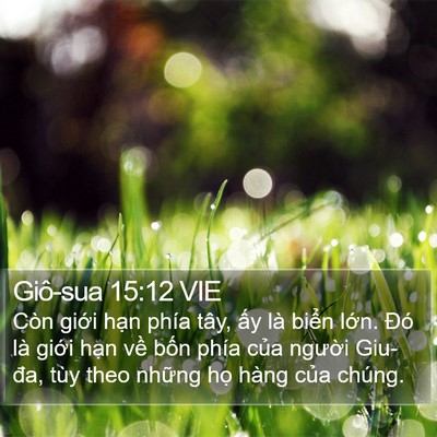 Giô-sua 15:12 VIE Bible Verse Image