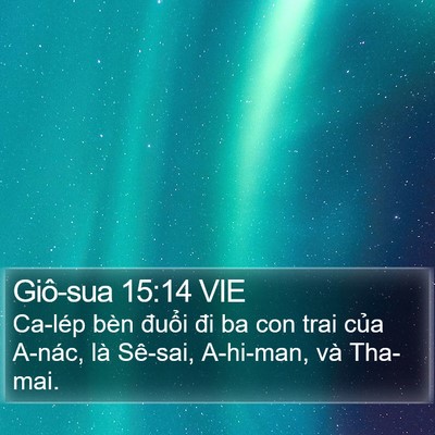 Giô-sua 15:14 VIE Bible Verse Image