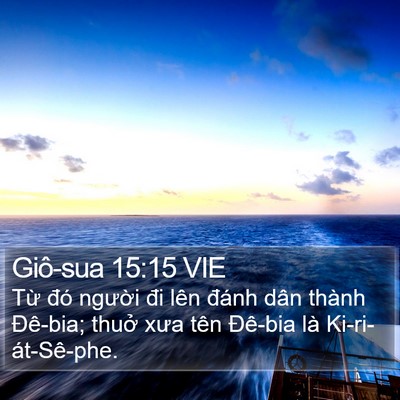 Giô-sua 15:15 VIE Bible Verse Image