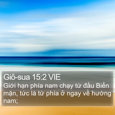 Giô-sua 15:2 VIE Bible Verse Image