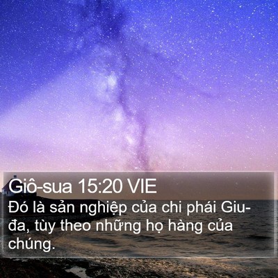 Giô-sua 15:20 VIE Bible Verse Image