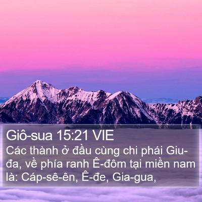 Giô-sua 15:21 VIE Bible Verse Image