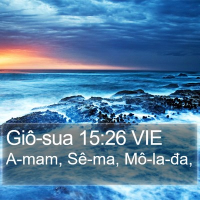 Giô-sua 15:26 VIE Bible Verse Image