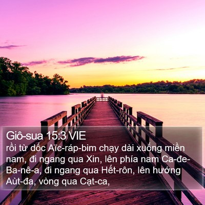 Giô-sua 15:3 VIE Bible Verse Image
