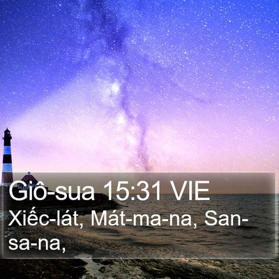 Giô-sua 15:31 VIE Bible Verse Image