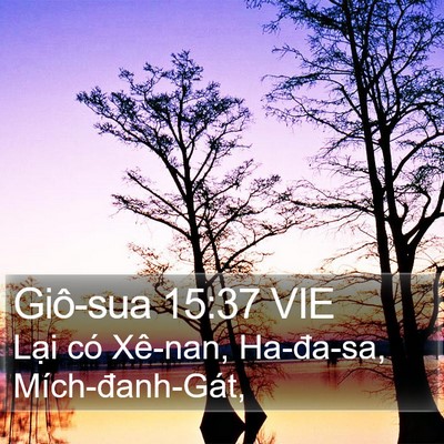 Giô-sua 15:37 VIE Bible Verse Image