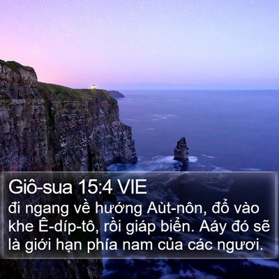Giô-sua 15:4 VIE Bible Verse Image