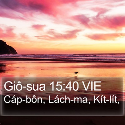 Giô-sua 15:40 VIE Bible Verse Image