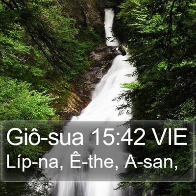 Giô-sua 15:42 VIE Bible Verse Image