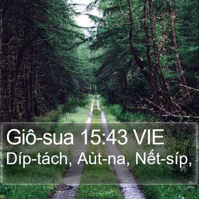 Giô-sua 15:43 VIE Bible Verse Image