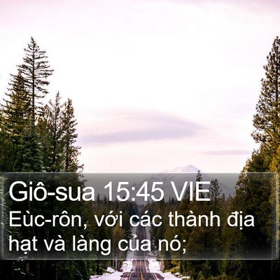 Giô-sua 15:45 VIE Bible Verse Image