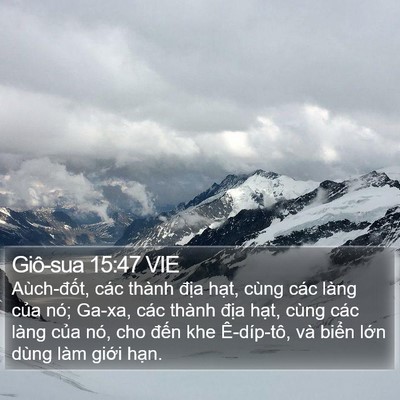 Giô-sua 15:47 VIE Bible Verse Image